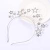 CEALXHENY Disco Ball Headband for Women with Rhinestone Stars view 3