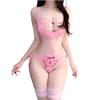 SINROYEE Japanese Sexy Anime Cosplay Lingerie Bodysuit (Pink 5) view 1