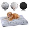 FANSU Washable Plush Dog Bed, Removable, 64 × 48 cm, Light Apricot view 3