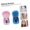 FRCOLOR 4-Piece Makeup Brush Set, Mushroom-Shaped Powder Brush with Short Handle view 4