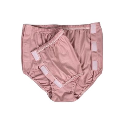 Reusable Tearaway Urinary Incontinence Briefs for Men and Women, Pink, Size L