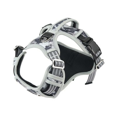 PETCUTE No-Pull Dog Harness for Large Dogs, Camo Gray, XL