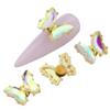 Beavorty 5-Piece Butterfly Nail Charms, Rhinestone Nail Art Decorations view 1