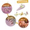 Beavorty 5-Piece Butterfly Nail Charms, Rhinestone Nail Art Decorations view 2