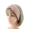 Winter Crochet Headband for Women and Girls, Thickened Ear Warmer, Purple A view 2