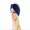 Winter Crochet Headband for Women and Girls, Thickened Ear Warmer, Purple A view 4