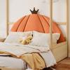 KDXYSL Extendable House Bed for Kids, Pine Wood Frame, Natural and Orange view 2