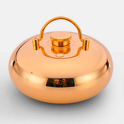 EGNIAN Copper Hot Water Bottle with Fleece Cover, Leakproof
