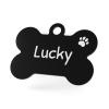 ENGRAVO Dog Tag with Engraving in Black 38mm view 1