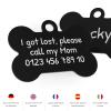 ENGRAVO Dog Tag with Engraving in Black 38mm view 2