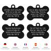 ENGRAVO Dog Tag with Engraving in Black 38mm view 3