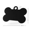 ENGRAVO Dog Tag with Engraving in Black 38mm view 4