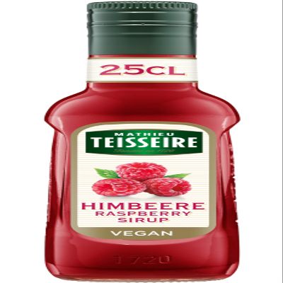 Mathieu Teisseire Raspberry Syrup, 25 cl Bottle