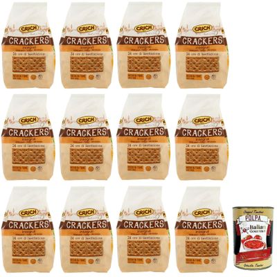 Italian Gourmet Whole Grain Sourdough Crackers, Crisp, 12 x 750 g