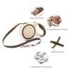 Retractable Dog Leash with One-Button Brake and Lock, 3 m, Beige, for Dogs up to 10–30 kg view 3