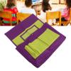 Chair Back Organizer with Name Tag Pocket, Purple and Yellow view 3