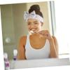 Spa Headbands, 3-Piece Set, Coral Fleece with Bows for Women view 4
