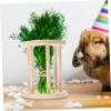 POPETPOP Rabbit Hay Rack with Fixator, Cage-Mounted Slow-Feed Holder for Small Animals view 2