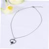 Silver Pet Collar with Chain and Paw Pendant for Dogs and Cats view 3