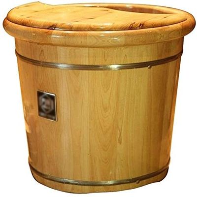 Wooden Cedar Foot Spa Barrel, 30 cm Tall