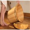 Wooden Cedar Foot Spa Barrel, 30 cm Tall view 3