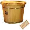 Wooden Cedar Foot Spa Barrel, 30 cm Tall view 4
