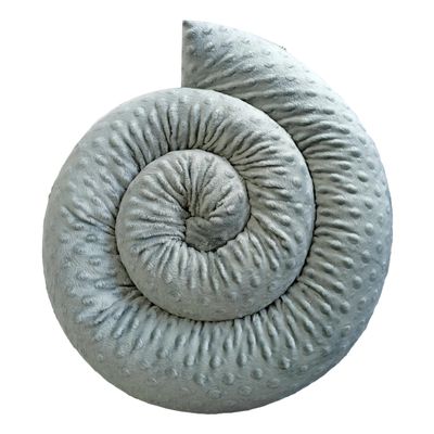 4L Textil Bebeloo Minky Body Pillow/Nursing Pillow, OEKO-TEX, Gray, 140 cm