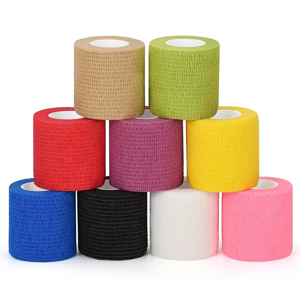 SEADESKY Self-Adherent Elastic Bandage Wrap, 2 in x 5 yd, 9 Rolls