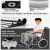 Lightweight Foldable Travel Wheelchair, 11 kg, for Elderly Care, Roller Cart (Blue/Black) view 4