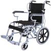 Lightweight Foldable Transport Wheelchair with Locking Handbrake, 14-Inch Rear Wheels, Non-Inflatable Portable Trolley for Older Children (Blue) (Black...) view 1