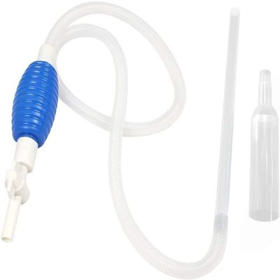 XYZOOM Plastic Aquarium Water Change Pump, 76-Inch, White/Blue