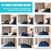Foam Bed Wedge Pillow Set with 2 Separate Sit-Up Cushions view 2