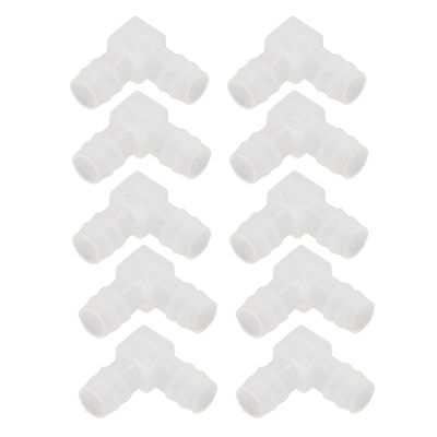 90-Degree Plastic Hose Connector, 10 Pack