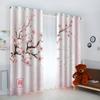 AKATIE Blooming Japanese Cherry Blossoms Blackout Curtains, 2-Piece Set, Pink, 3D Floral Print, 140 x 160 cm view 2