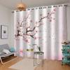 AKATIE Blooming Japanese Cherry Blossoms Blackout Curtains, 2-Piece Set, Pink, 3D Floral Print, 140 x 160 cm view 4