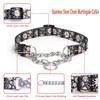 haoyueer Martingale Dog Collar - Stainless Steel Chain, No-Pull Training Collar with Floral Design for Large, Medium, and Small Dogs (L, Fireworks) view 3