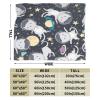 ASEELO 125 x 100 cm Fun Cat Astronaut Fleece Blanket, Sofa Throw for Bed and Couch, Travel view 2