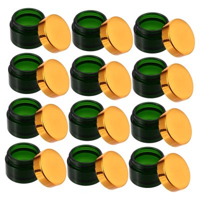 12-Pack Empty 30 g Glass Cream Jars for Face Cream and Cosmetics