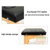 Portable Beauty Bed, 2-Section Height-Adjustable Folding Massage Table with Headrest and Removable Armrests, Brown, 185 × 70 cm-B view 2