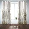 Reed Plant Bedroom Curtains, 182 W x 214 H cm, 3D Printed, Light-Blocking, Noise-Reducing, Thermal-Insulated, 1 Pair view 2