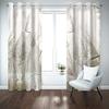Reed Plant Bedroom Curtains, 182 W x 214 H cm, 3D Printed, Light-Blocking, Noise-Reducing, Thermal-Insulated, 1 Pair view 3