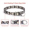 Haoyueer Training Dog Collar, No-Pull Martingale Slip Collar with Adjustable Stop Ring, M, Fireworks view 3
