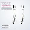 FOPS Nipple Clamps, Silver BDSM Toy with Weighted Balls, I06-5 (Silver) view 2