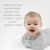 SwaddleDesigns Transitional Baby Swaddle, Arms-Up Design, Half-Length Sleeves, L, 6–9 Months, Heathered Stripes view 4