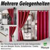 Blackout Privacy Curtain 180 x 100 cm, Thermal, Red, 1 Piece view 3