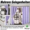 Blackout Privacy Curtain with Grommets, Thermal Curtain for Bedroom/Living Room/Nursery, 80 x 120 cm, Light Purple, 1 Piece (H x W) view 3