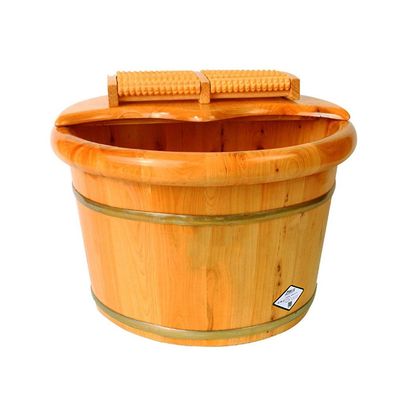 SilteD Cedar Wood Sauna Foot Bath with Smooth Surface, Color B