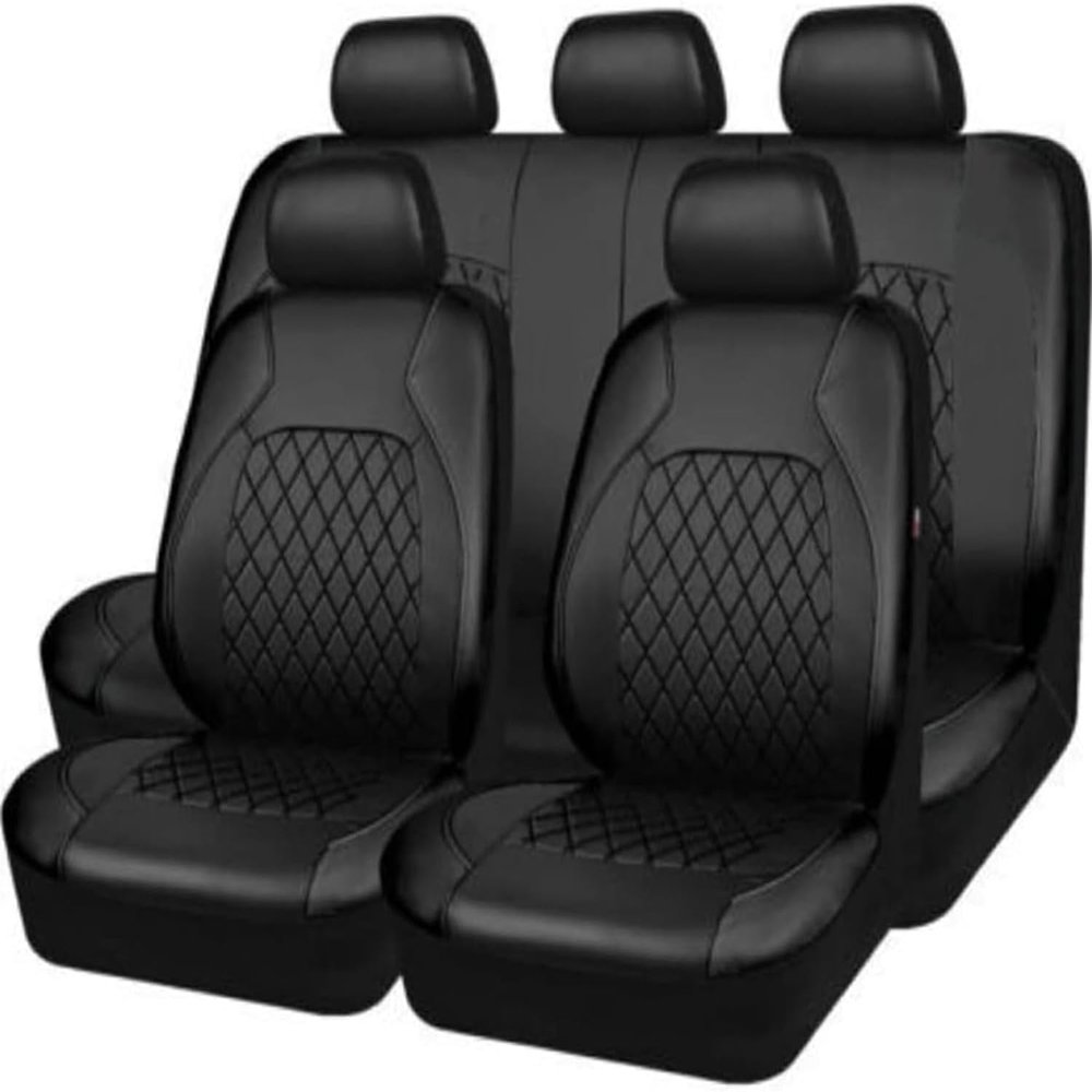 SYPPCH Car Seat Cover Set for Hyundai ix35 2018-2023, Breathable Non-Slip Leather