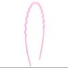 XYZOOM Pink Plastic Single-Row Zigzag Headband for Women view 2
