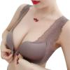 Front-Closure Lace Wireless Balconette Push-Up Bra view 2